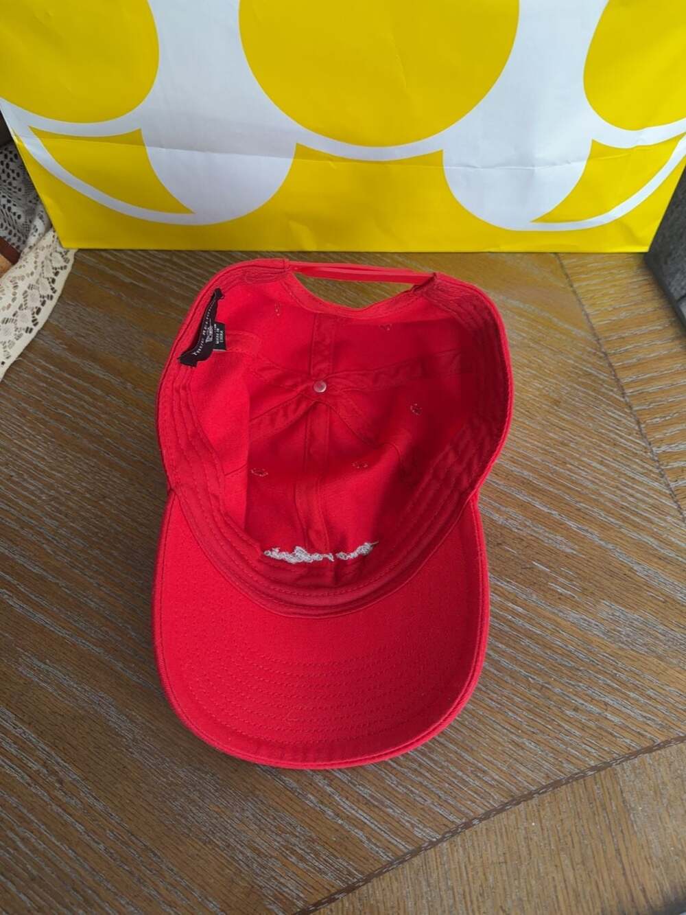 True Religion Script Logo Red Snapback Baseball Cap - Picture 4 of 4